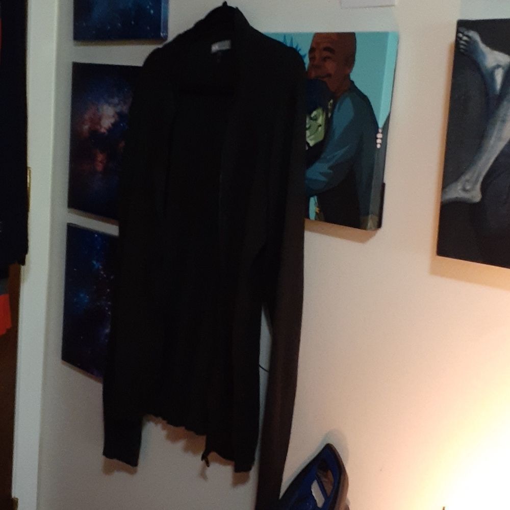 Asos black zip up sweater